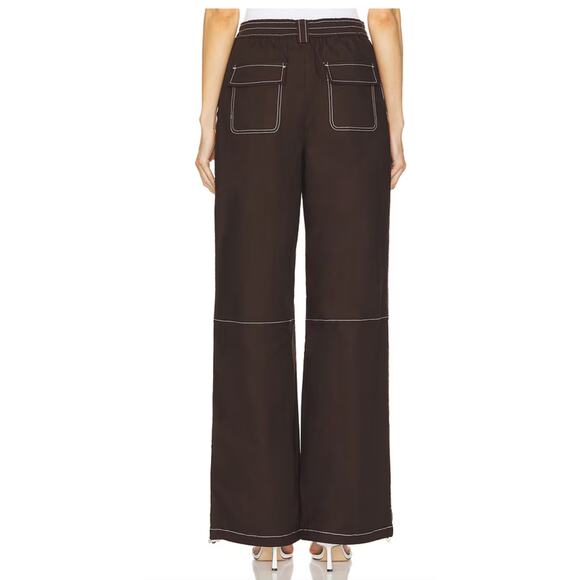 Jonathan Simkhai Brown Track Pants Elegant Design - Picture 5 of 6